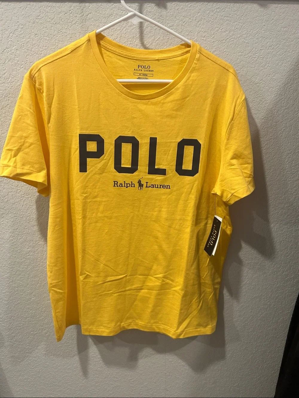 Polo by Ralph Lauren Yellow Tee with Black POLO Logo